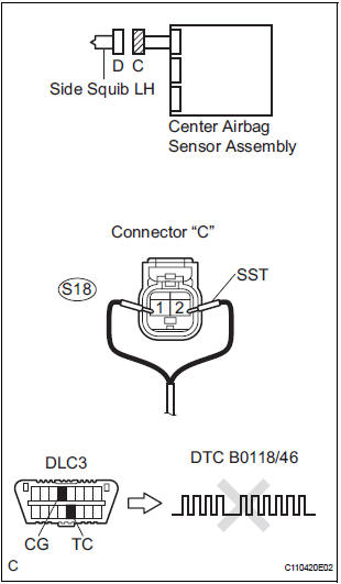 CHECK FRONT SEAT SIDE AIRBAG ASSEMBLY LH