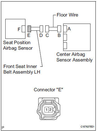 HECK FRONT SEAT INNER BELT ASSEMBLY LH (SHORT TO B+)