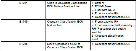 Occupant Classification ECU