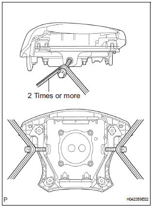 DISPOSE OF STEERING PAD 