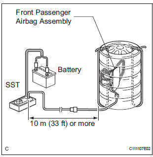  DISPOSE OF FRONT PASSENGER AIRBAG ASSEMBLY
