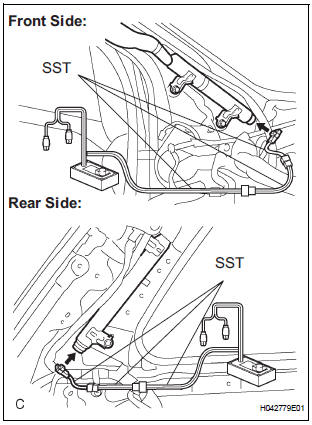DISPOSE OF CURTAIN SHIELD AIRBAG ASSEMBLY