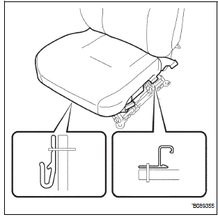 REMOVE SEAT CUSHION COVER WITH PAD