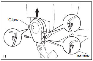 REMOVE RECLINING ADJUSTER INSIDE COVER LH