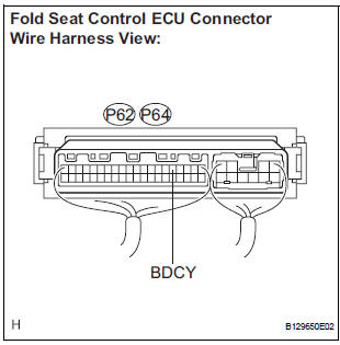 INSPECT FOLD SEAT CONTROL ECU