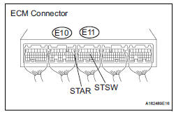 CHECK ECM (STAR AND STSW VOLTAGE)