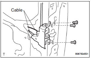  INSTALL SLIDE DOOR LOCK ASSEMBLY FRONT LH