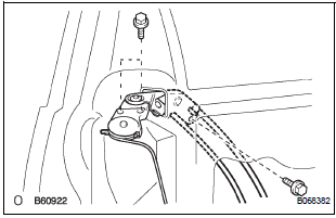 INSTALL POWER SLIDE DOOR CONTROL MOTOR AND CLUTCH