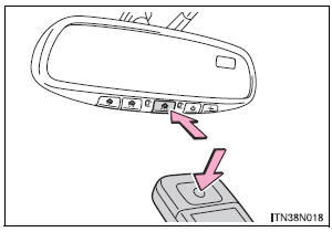 Toyota Sienna. Programming the HomeLink