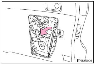 Toyota Sienna. Taking out the jack and tools