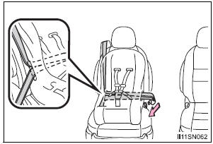 Toyota Sienna. Forward facing - Convertible seat