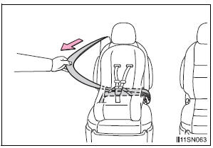 Toyota Sienna. Forward facing - Convertible seat