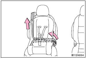 Toyota Sienna. Forward facing - Convertible seat