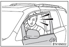 Toyota Sienna. Triggering of the alarm