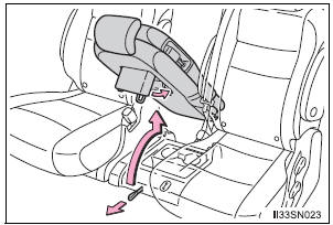 Toyota Sienna. Removing the second center seat