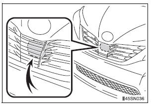Toyota Sienna. Radar sensor