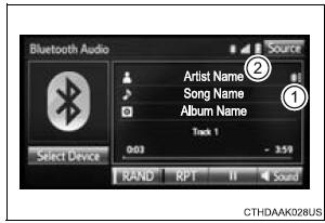 Toyota Sienna. Status display