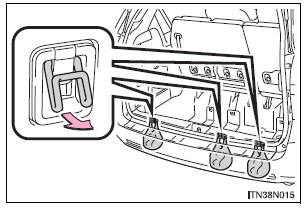 Toyota Sienna. Grocery bag hooks