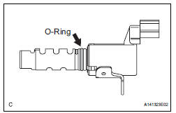 INSTALL CAMSHAFT TIMING OIL CONTROL VALVE ASSEMBLY (for Bank 2 Intake Side)