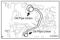 REMOVE NO. 1 OIL PIPE