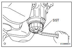 REMOVE OIL FILTER ELEMENT