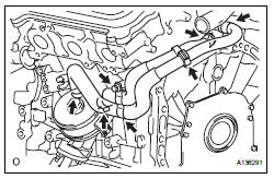 REMOVE OIL COOLER ASSEMBLY