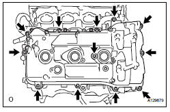 REMOVE CYLINDER HEAD COVER SUB-ASSEMBLY (for Bank 1)