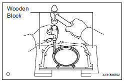 REMOVE ENGINE REAR OIL SEAL