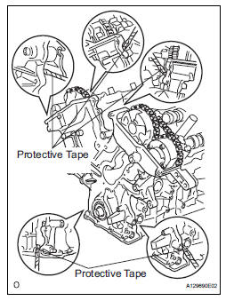 REMOVE TIMING CHAIN COVER SUB-ASSEMBLY