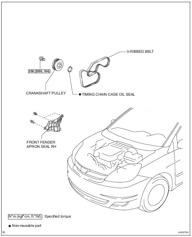 Engine front oil seal