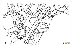 REMOVE NO. 2 CHAIN VIBRATION DAMPER