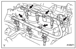 REMOVE FUEL INJECTOR ASSEMBLY