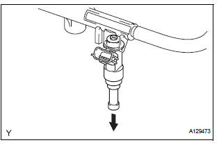 REMOVE FUEL INJECTOR ASSEMBLY