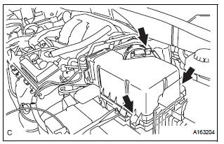 REMOVE AIR CLEANER CAP SUB-ASSEMBLY