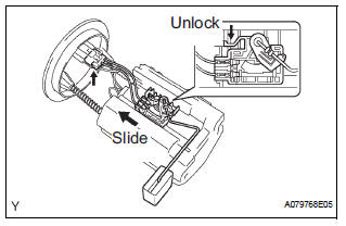 REMOVE FUEL SENDER GAUGE ASSEMBLY