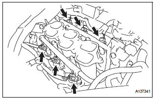 REMOVE FUEL INJECTOR ASSEMBLY