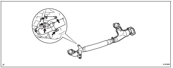 INSTALL NO. 1 EXHAUST PIPE SUPPORT BRACKET
