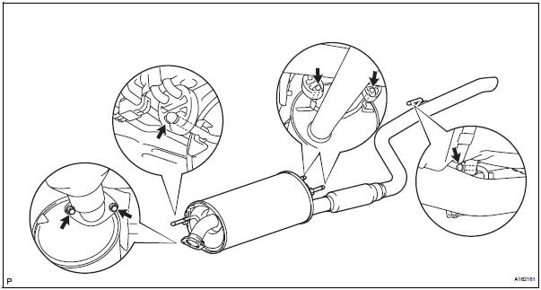 REMOVE TAIL EXHAUST PIPE ASSEMBLY