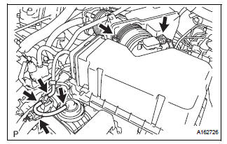 Remove air cleaner cap sub-assembly