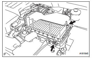 Remove air cleaner cap sub-assembly