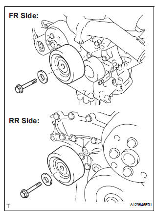 REMOVE NO. 2 IDLER PULLEY SUB-ASSEMBLY