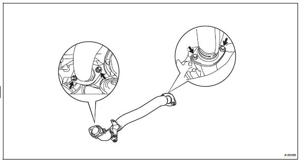 INSTALL FRONT EXHAUST PIPE ASSEMBLY