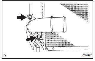 REMOVE RADIATOR WATER INLET