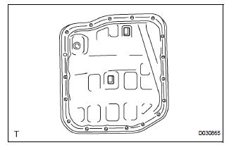 Remove automatic transaxle oil pan subassembly