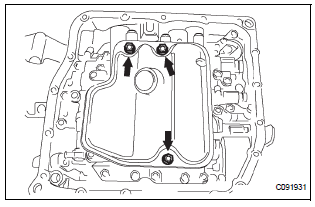REMOVE VALVE BODY OIL STRAINER ASSEMBLY