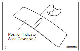 Install position indicator slide cover