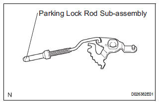  REMOVE PARKING LOCK ROD SUB-ASSEMBLY