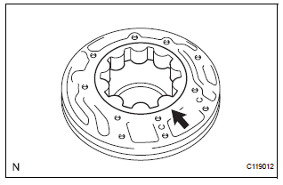 REMOVE FRONT OIL PUMP DRIVEN GEAR