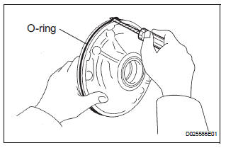 REMOVE FRONT OIL PUMP BODY O-RING