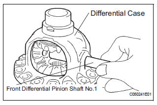 INSTALL FRONT DIFFERENTIAL PINION SHAFT NO.1